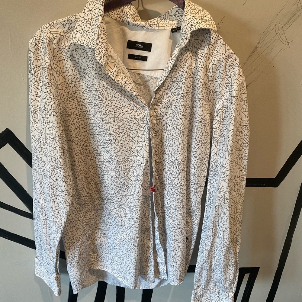 BOSS Men’s Long Steve Button Down